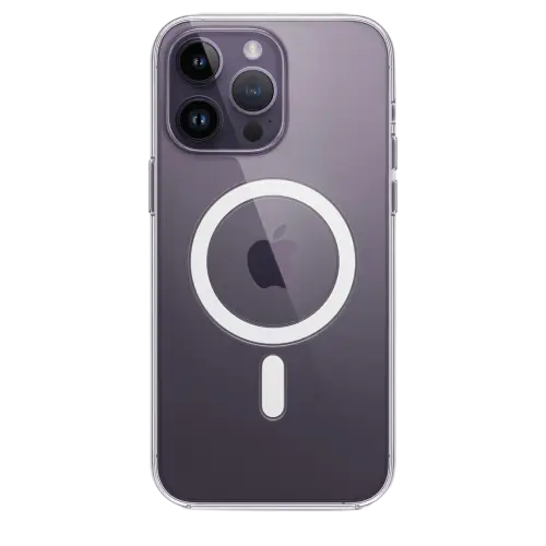 غطاء حماية شفاف آبل لآيفون 14 برو ماكس مع ماجسيف